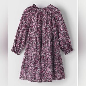 NWT Zara Big Girl Tiered Floral Print Long Sleeve Dress